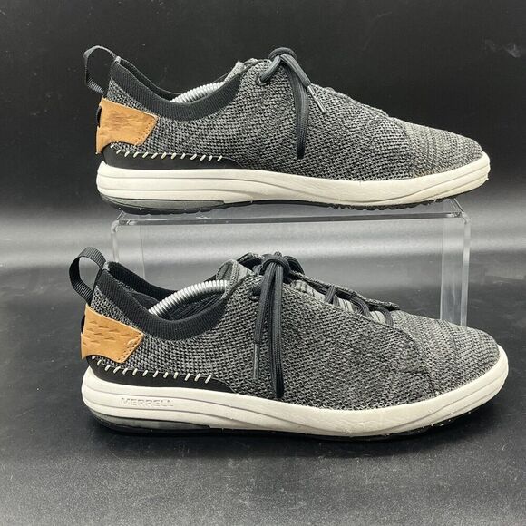 Merrel Gridway Sneaker Women’s 7 Black Gray Brown Vibram Sole Hiking Walking - Picture 1 of 8